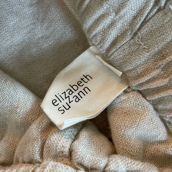 ES ELIZABETH SUZANN Clyde Culotte midweight linen - Small - Flax - Picture 8 of 12